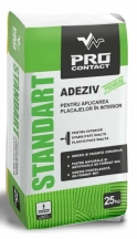 Adeziv pentru gresie si faiantă, plăci ceramice si portelanate de format mic, de interior PROCONTACT STANDART 25 kg