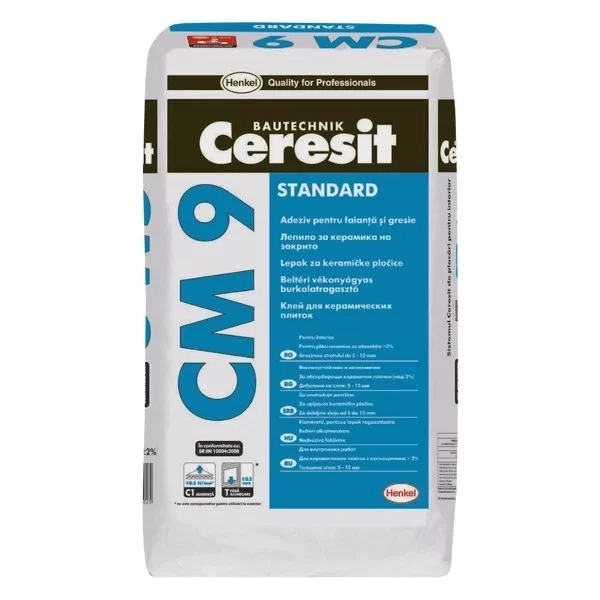 Adeziv gresie si faianta Ceresit CM 9 Standard, 25kg