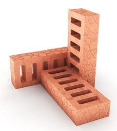 Cărămidă pentru  constructii cu goluri 205x100x50mm