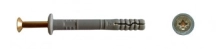 Diblu cu guler cu surub cui 6x60mm 15buc