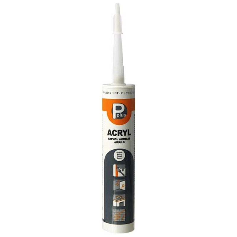 Ermetic Acryl Pplus alb, 280ml