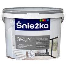 Грунтовка Sniezka Grund, краска-грунт белый, 10л