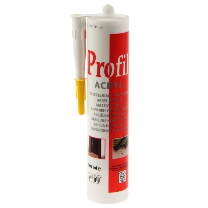 Герметик акриловый Soudal Profil Acryl белый, 280 мл