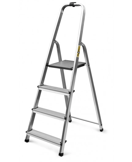 Scara dubla aluminiu Drabest 2*4 trepte, inaltimea 145cm