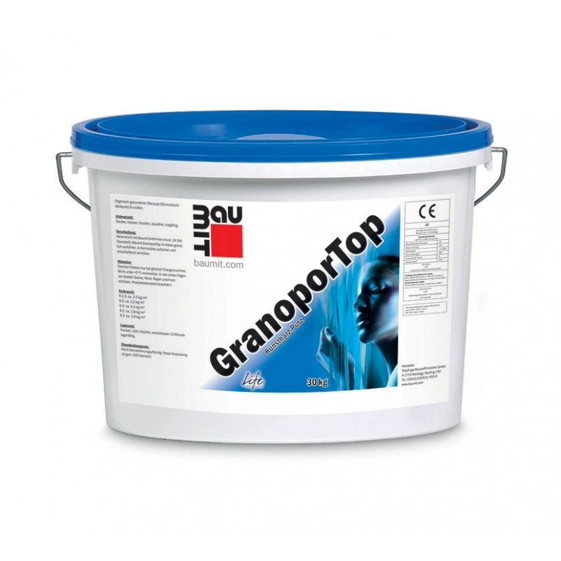 Акриловая декоративная штукатурка Baumit GranoporTop R2 (короед), 25кг