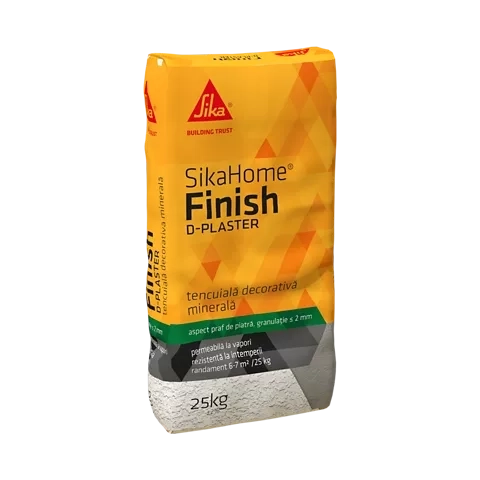 Tencuială decorativă minerală SikaHome Finish D-Plaster