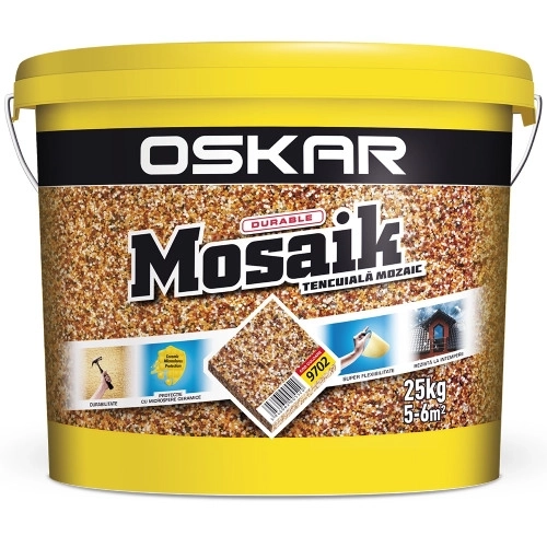 Декоративная штукатурка Oskar Mosaik 9702, 25кг