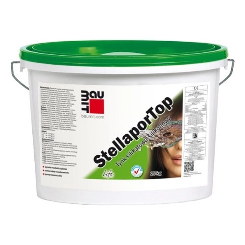 Tencuiala decorativa silicon-silicatic Baumit StellaporTop R2 (scoarta de copac), 25kg