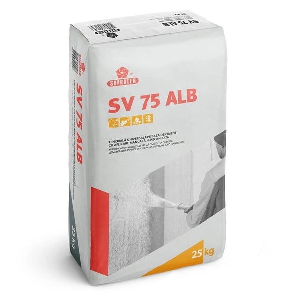 Штукатурка цементная SV 75 белая 25кг