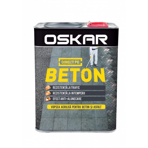 Акриловая краска OSKAR Beton, желтый, 0.75л